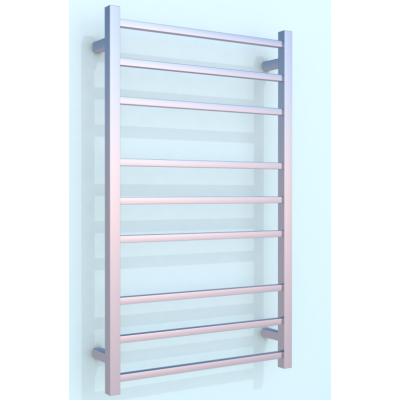 Heated Towel Rail Square 9 Bar 1000Hx600Wx120D - Chrome